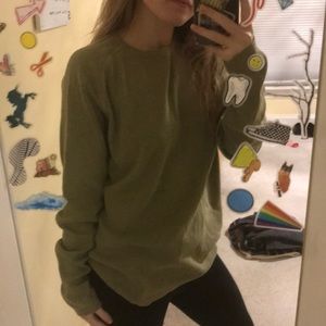 Oversized Olive Crewneck